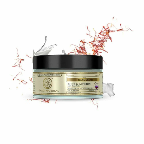 Крем для рук Молоко и шафран 50 г, Khadi Natural